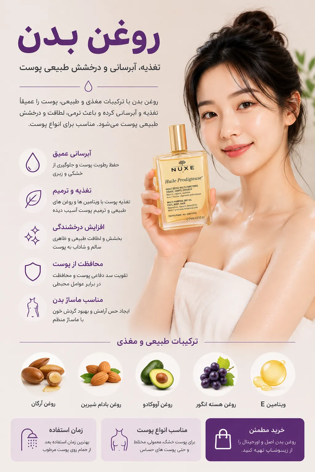 خرید روغن بدن